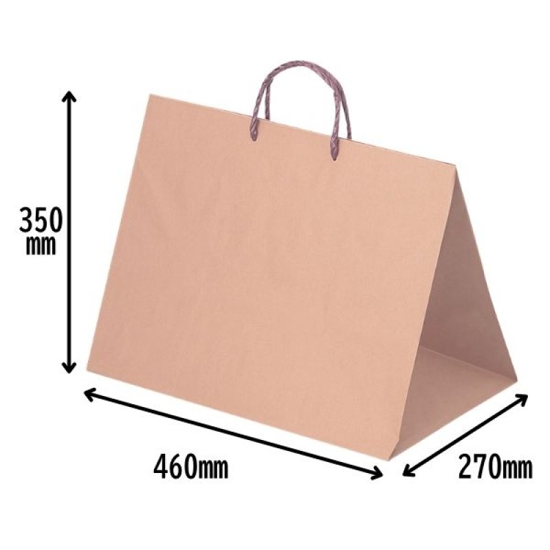 画像1: 手提紙袋　クラフト 　100枚入／単価　290円 (1)