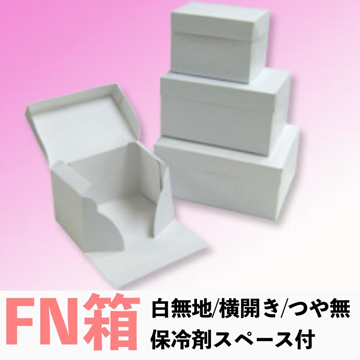 FN箱》Ｃ－０１－ＦＮ（白無地横入れ手さげなしかぶせフタＨ110 